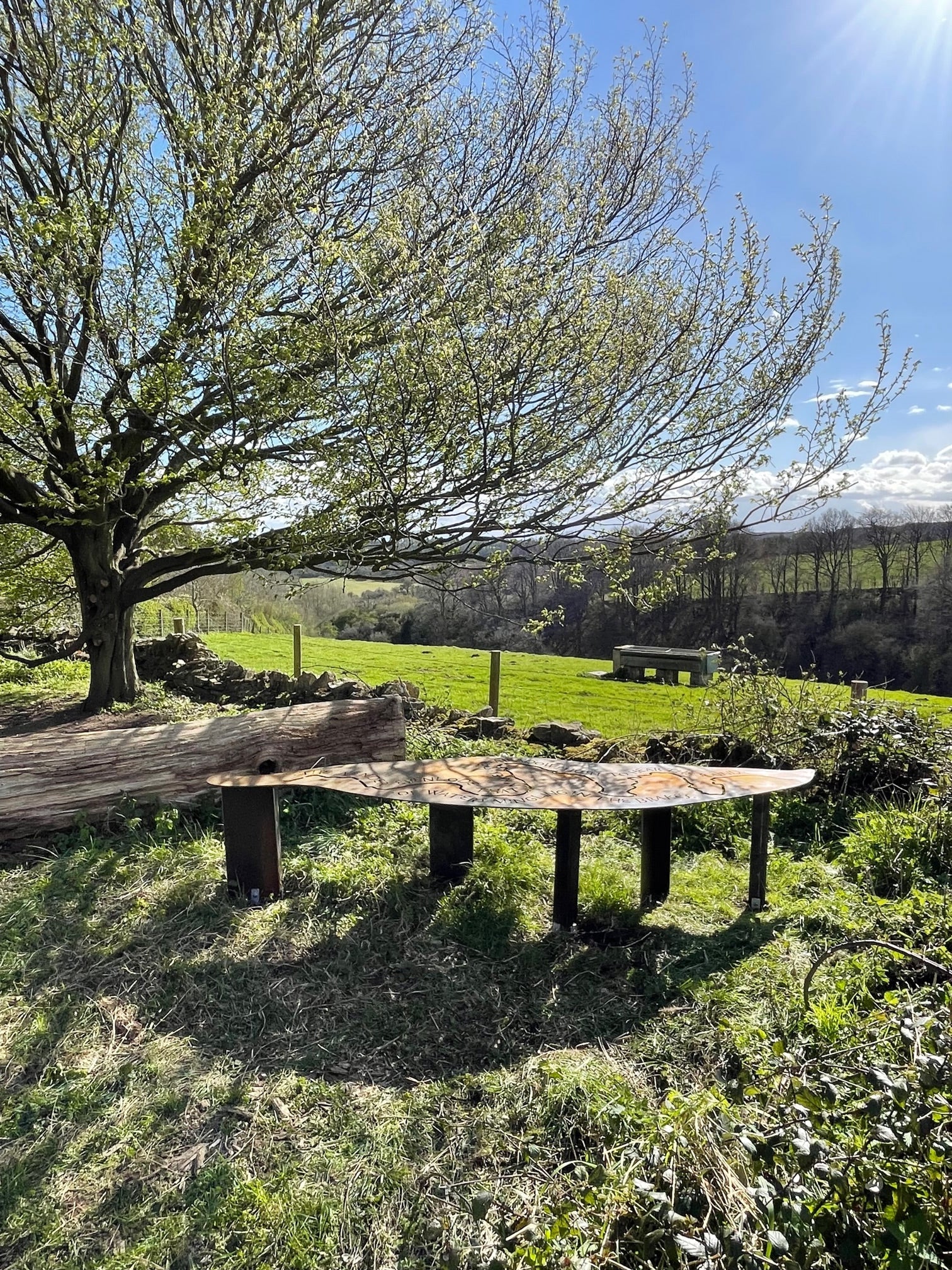 Public Art Project: Willow Leaf Bench in Stonesfield, West Oxfordshire
