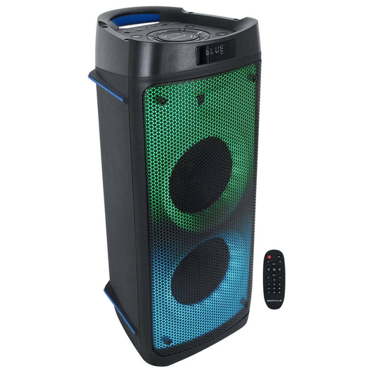 (2) Bass Party 65 Rechargeable Led Bluetooth Speakers W/Wireless Link