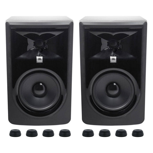 (2) 306p Mkii 6 2-Way Powered Studio Monitors Speakers+10 Active Subwoofer
