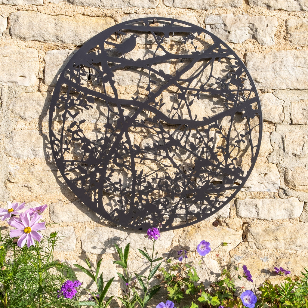 Wall Art - Hedgerow with Gertrude Jekyll quote - the love of gardening is a seed once sown that never dies